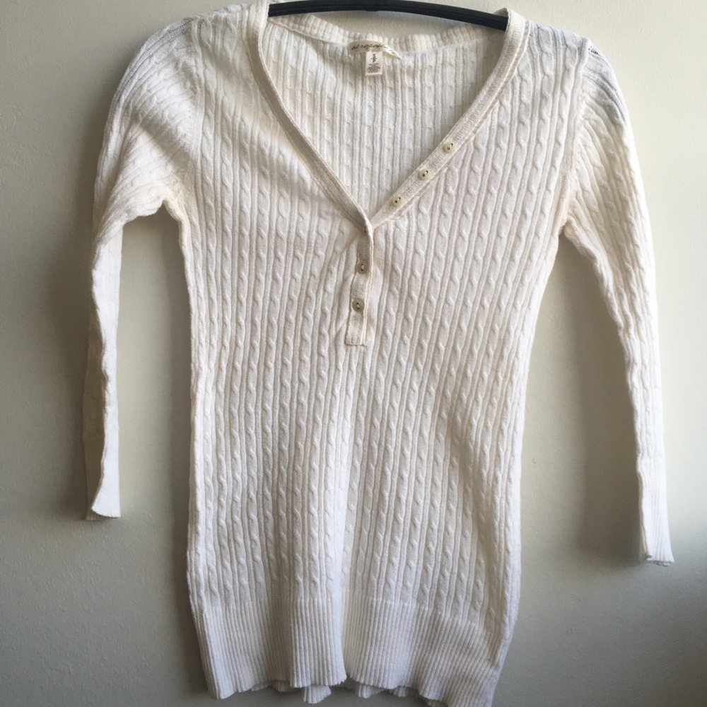 White Ribbed Shirt